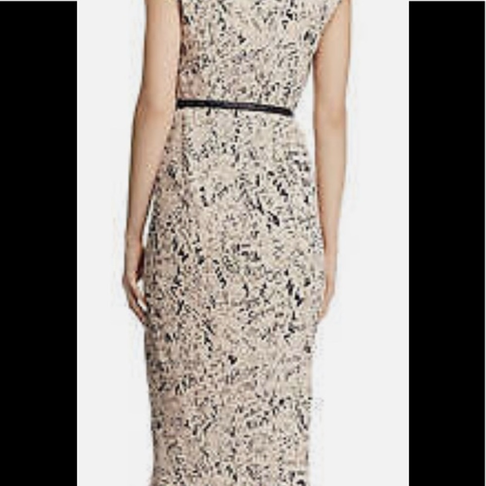 MAX MARA RINO LETTER PRINT PLEATED DRESS - Picture 6 of 14